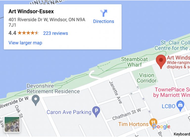 Hours, Admission & Directions Art WindsorEssex