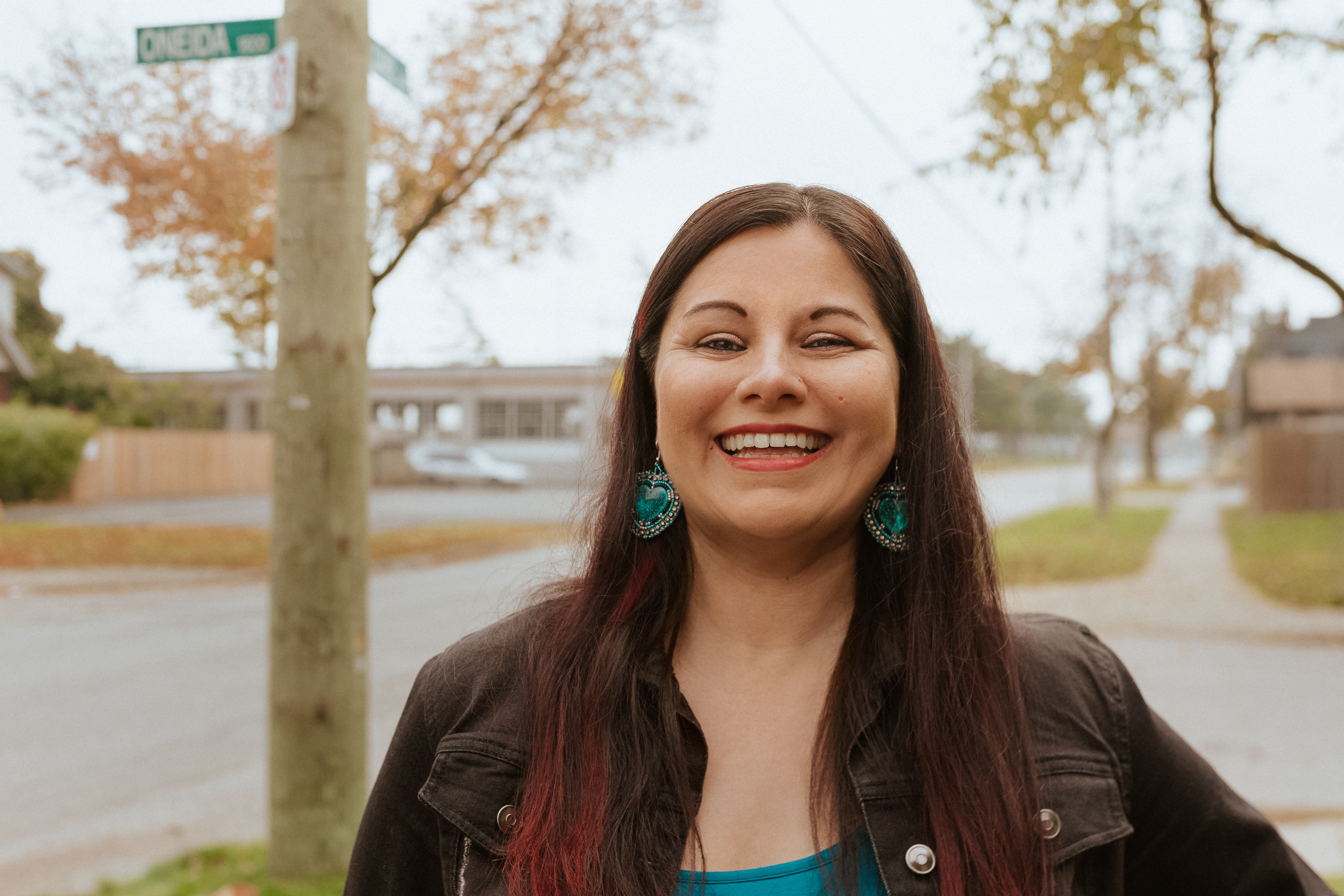 My name is Angela John and I'm from Onedia Nation, and I am Bear Clan, and I think that it’s important to represent where you are from. For your identity as a people, and to maintain heritage, culture, and language to pass on to the next generation.